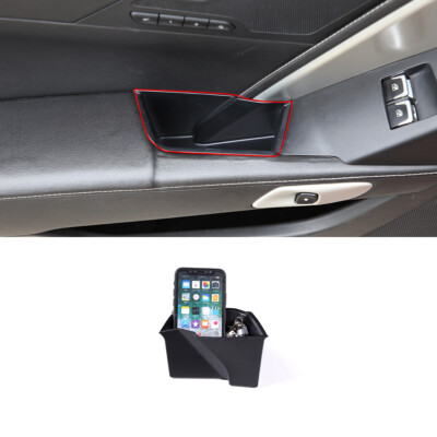 Door Side Storage Box Door Armrest Tray Organizer For Corvette C7 2014-2019