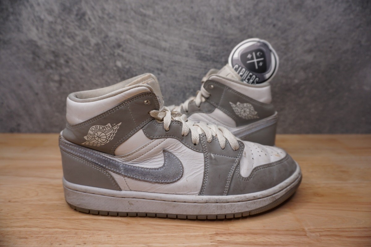 Size 8.5W/7M - Jordan 1 Mid Wolf Grey Aluminum White Size 8.5W/7M - Jordan 1 Mid Wolf Grey Aluminum White