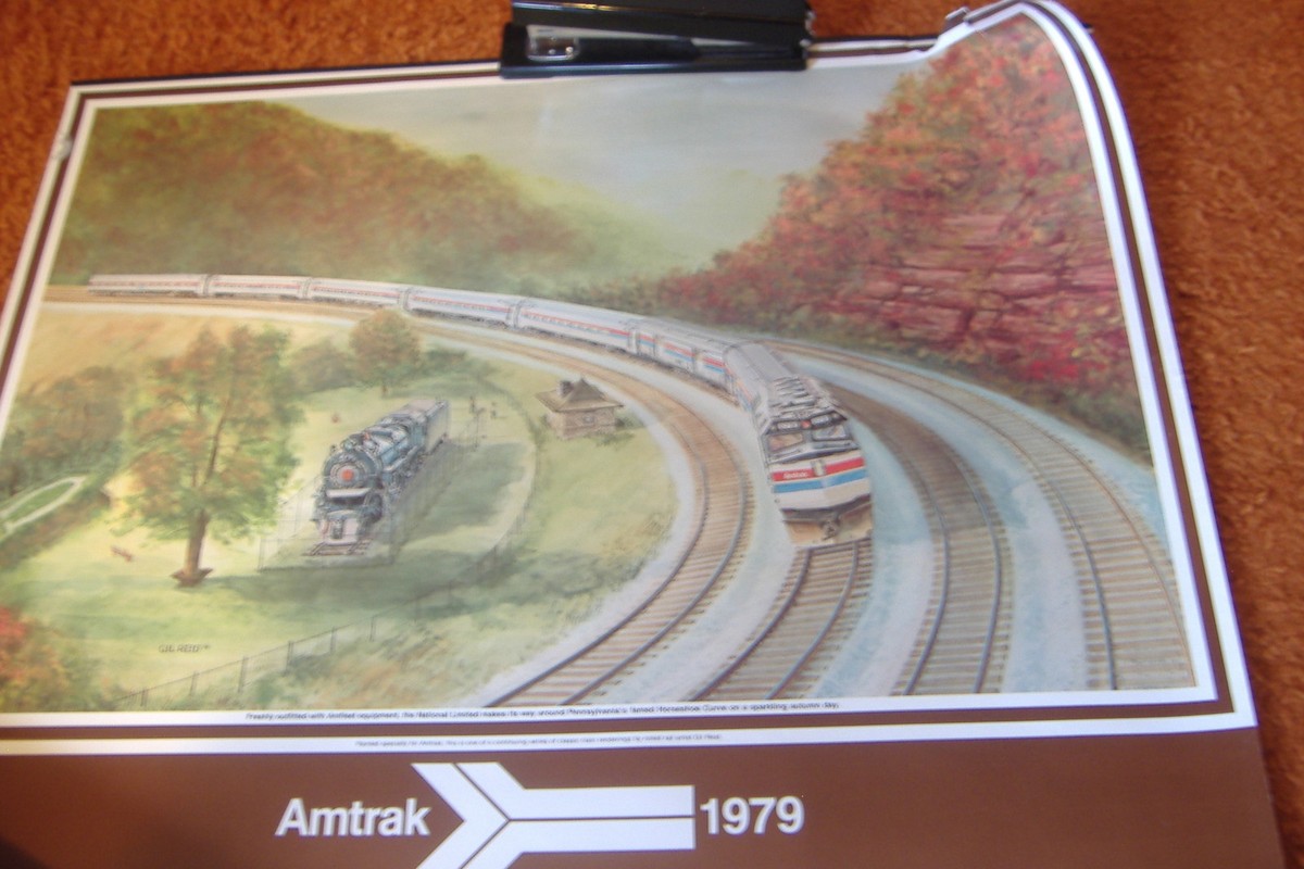 AMTRAK RAILROAD 1979 CALENDAR~33