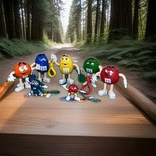 Lot Of 7 M&M Keychains Original In Cheaper Price Used But Excellent Condition