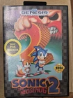 Sega Genesis Sonic The Hedgehog 2 - Game and Box