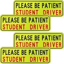 4 PCS Student Driver Magnet for Car, New Driver Magnet for Car, Please Be Patien
