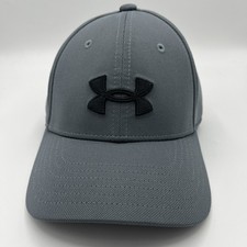 Under Armour Youth Hat Black Canvas Cap Gray NWT NEW