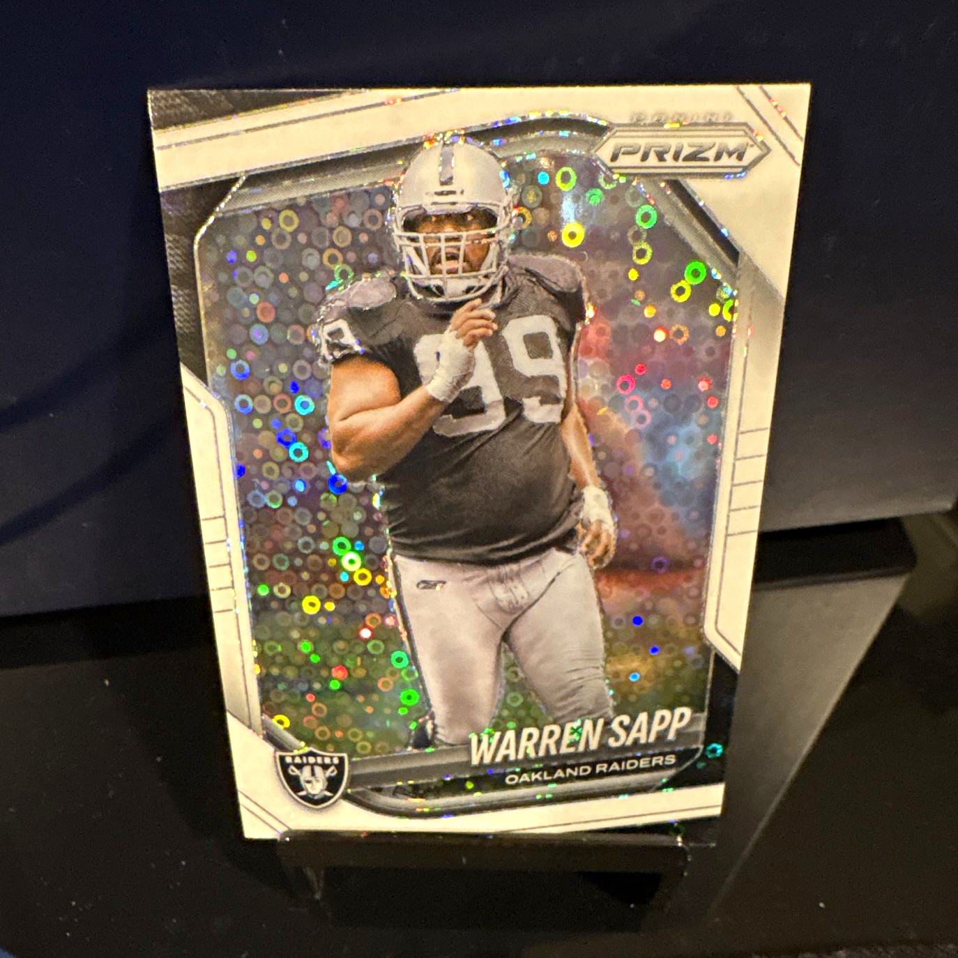Panini 2025 Prizm Disco Prizm Warren Sapp #212 Oakland Raiders NFL