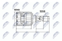 Gelenksatz Antriebswelle NTY NPW-VV-007 FüR S60 V60 Volvo Ford S80 XC60 V70 Kuga