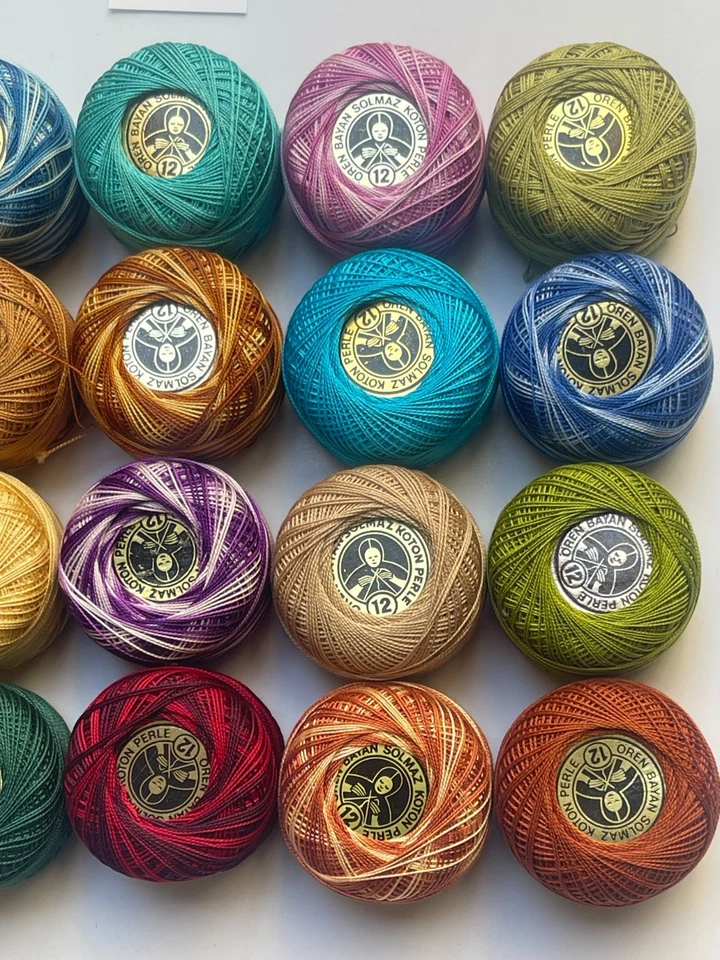 20 Balls Perle Cotton No:12 Embroidery Thread in Assrtd 20 different colours #18 - Image 3 of 4