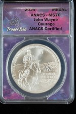 2024 John Wayne Courage 1 oz .999 Silver Round ANACS Certified!