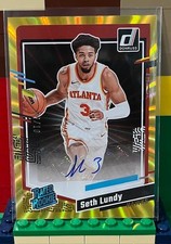 Seth Lundy - 2023-24 Donruss Rated Rookie Auto - Gold Laser Parallel 06/10