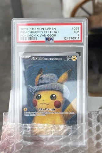 [PSA 7 NM] Pikachu with Grey Felt Hat SVP 085 Van Gogh Promo English POKEMON
