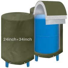 Water Pressure Tank Cover 24 Diameter X 34 Height Weatherproof Insulated Well Ta