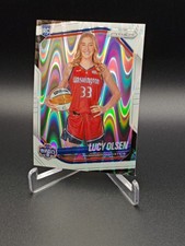 2025 Panini Prizm WNBA Lucy Olsen #145 RC Variation White Seismic Prizm Mint ๐