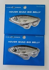 2 H2O Xpress Hover Shad Big Belly Saltwater Lures Color Is Natural Mullet New