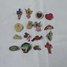 Religious Lapel Pins Set Of 16 Pins new Church give present