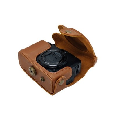 For Canon G12 G11 G10 Leather Case Protective Base Bag Camera Cover shell black
