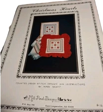 Cross Stitch Mill Pond Design Christmas Hearts Pattern & Instructions #167