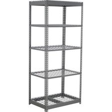 Boltless Heavy Duty Shelving 36"W x 18"D x 72"H 5 Shelves Wire Deck