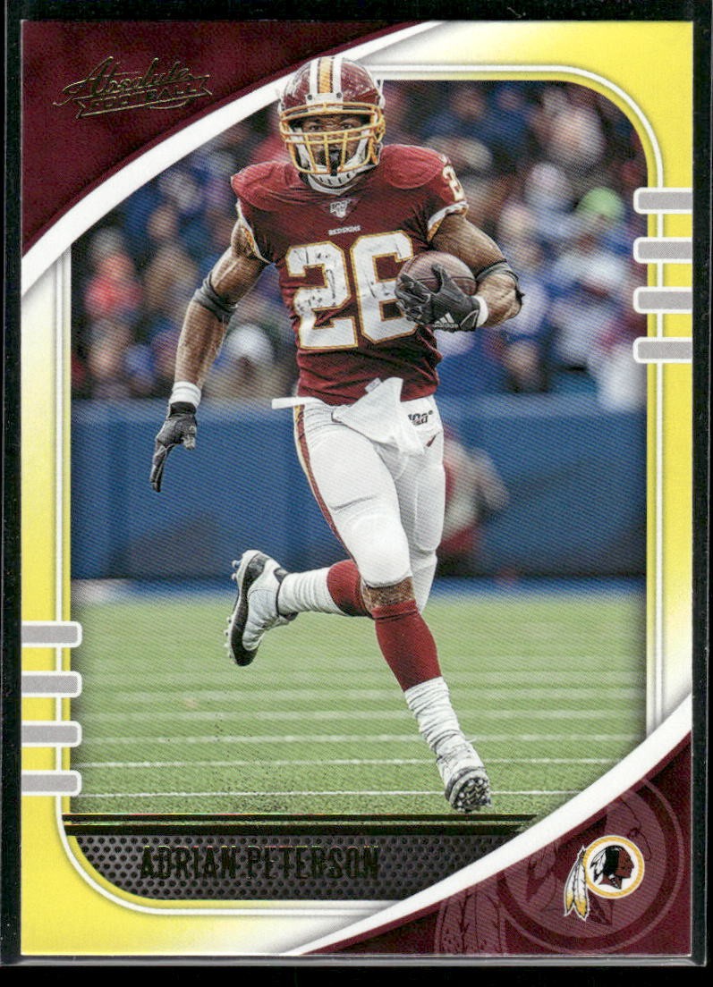 2020 Panini Absolute #6 Adrian Peterson Yellow