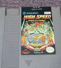 High Speed Pinball High Speed (Nintendo Entertainment System, 1991) NES
