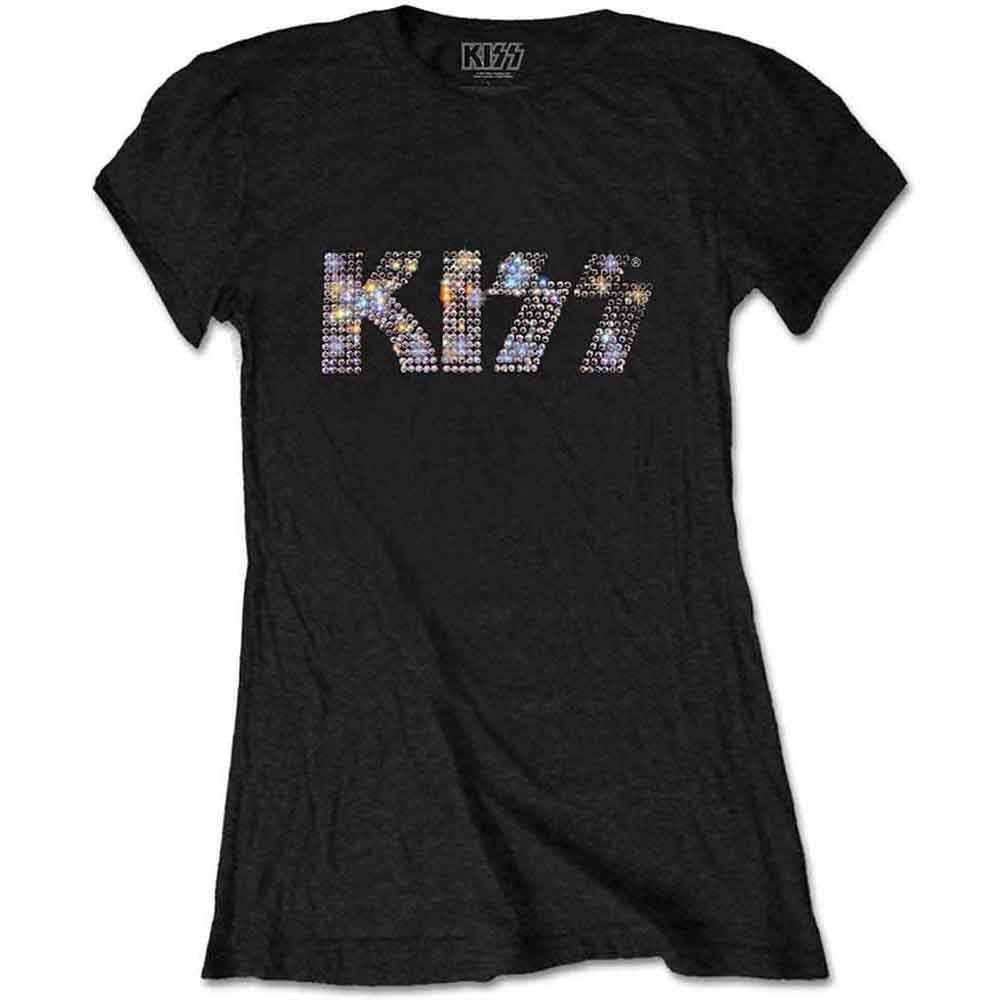 KISS Classic Band Logo Skinny Fit Rock Tee