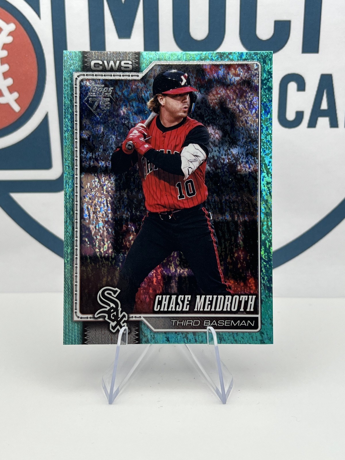 CHASE MEIDROTH2026 Topps Series 2 #581 Aqua Holofoil Chicago White Sox