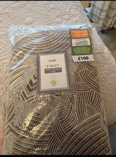 Dunelm Ougi Eyelet Fully Lined Curtains. Caramel Colour. 90" Width X 72" Drop