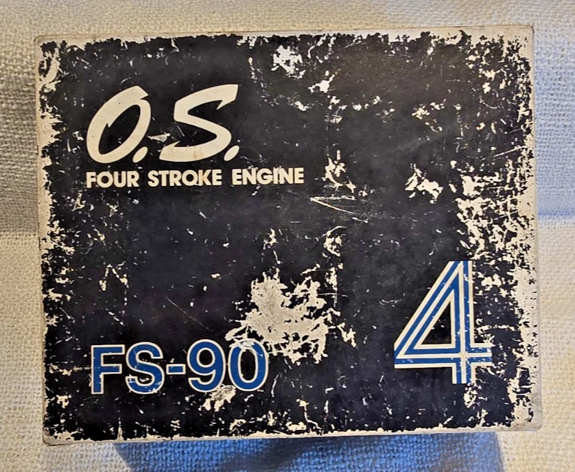 O.S. MAX FS 90 4 TAKT GLÜH MODELLFLUGZEUG MOTOR NACHLASSVERKAUF