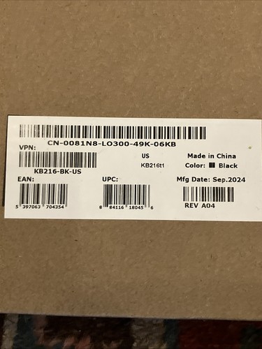 DELL 04N54 RT7D26 BLACK KEYBOARD & Mouse - Picture 4 of 4
