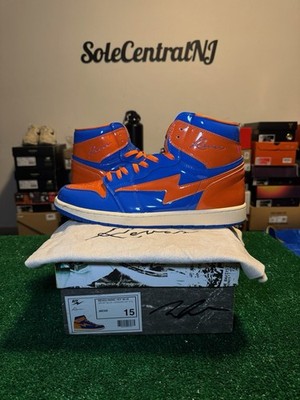 Air Kiy 85' High NY Knicks, Size 15, Lightly Worn, Autographed By Kool Kiy
