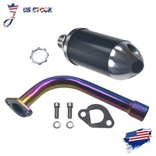 Exhaust Pipe Muffler Aluminium For Predator 196 212cc GX160 GX200 CT200U BT200X