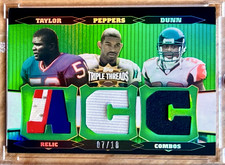 TAYLOR PEPPERS DUNN 2006 Topps Triple Threads ACC Triple 4 Clr Patch SSP 07/18