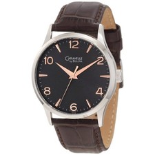 Caravelle by Bulova 43A105 Brown Leather Strap Classic Men's Watch NEW