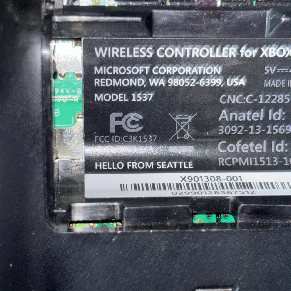 Xbox One Wireless Controller White - Model 1537 - Tested - Works - Image 3 of 4