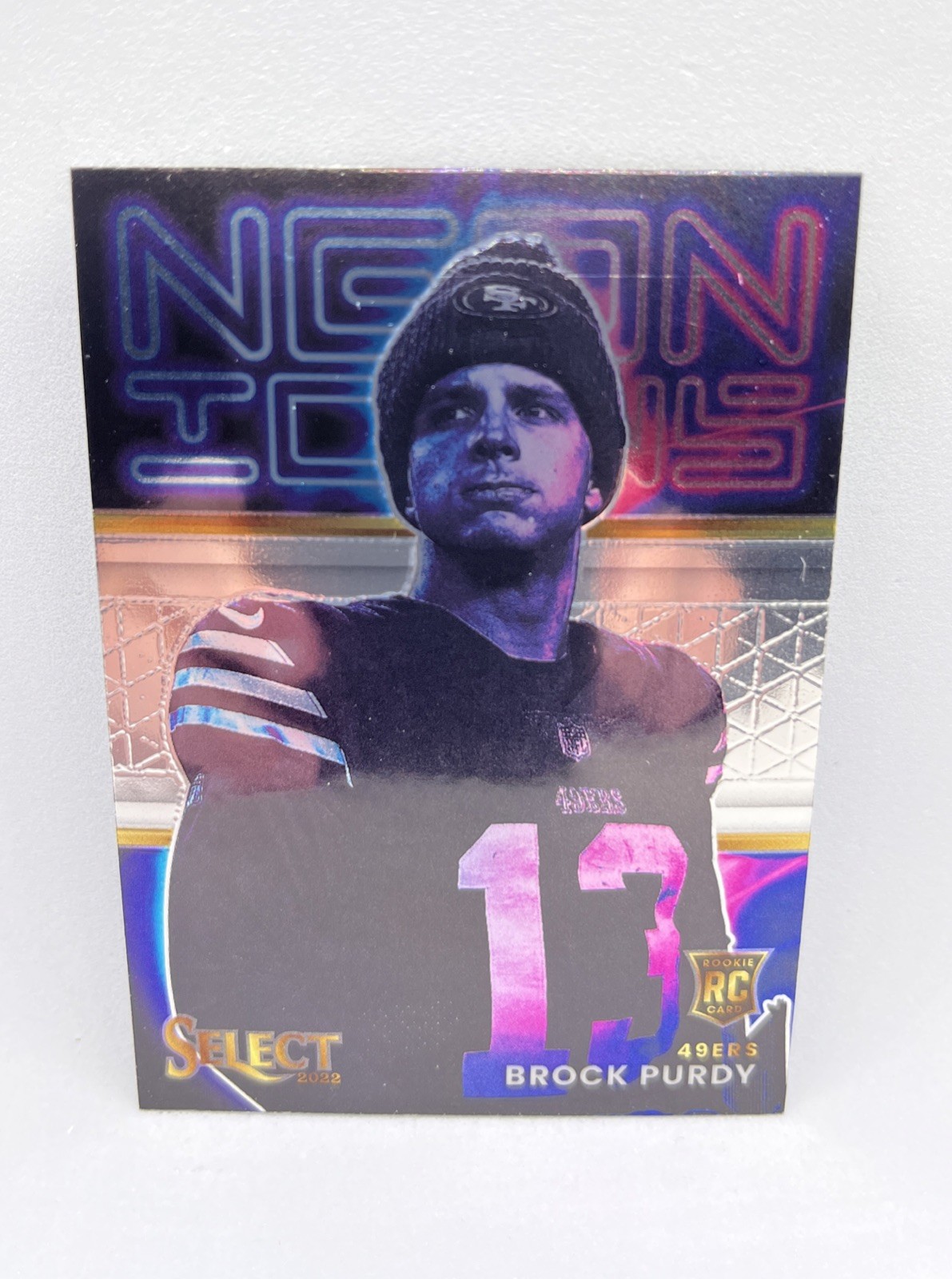 2022 Panini Select Brock Purdy Neon Icons RC San Francisco 49ers