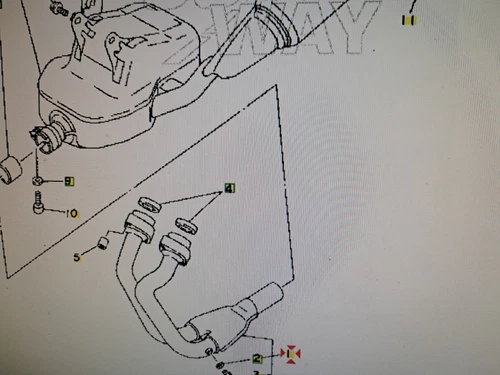 COLLETTORI SCARICO YAMAHA TDM 850 DAL 1991 AL 1995 ORIGINALI NUOVI - Imagen 8 de 8