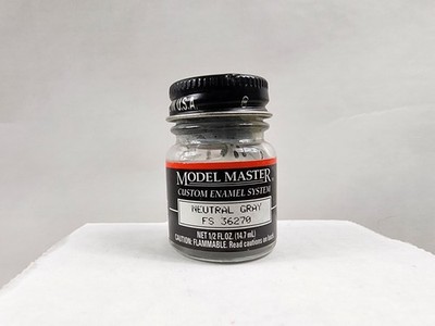 Testors Model Master Neutral Gray 1725 Flat Enamel Paint .5 oz 1/2 oz