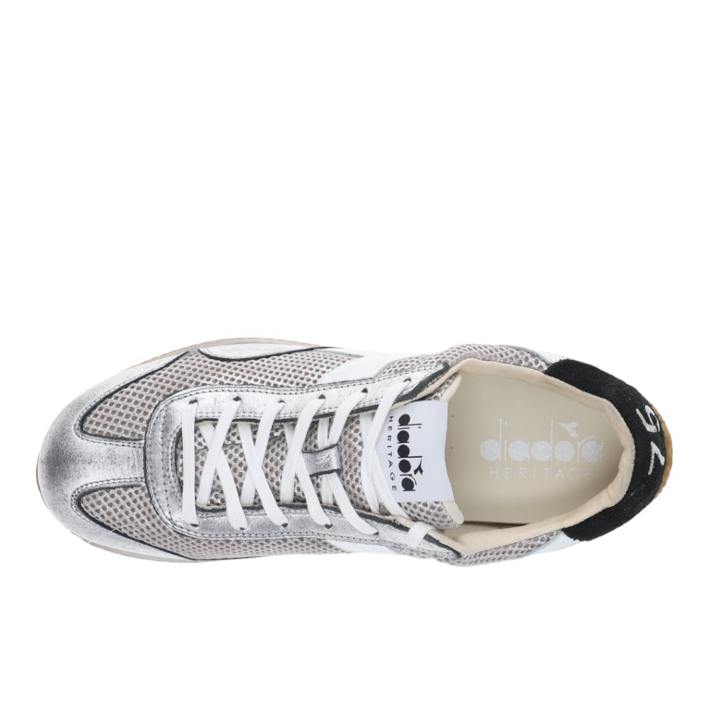 ⭐︎⭐︎⭐︎ diadora Equipe Stellar Sw Heritage Lace Up Mens Silver Sneakers