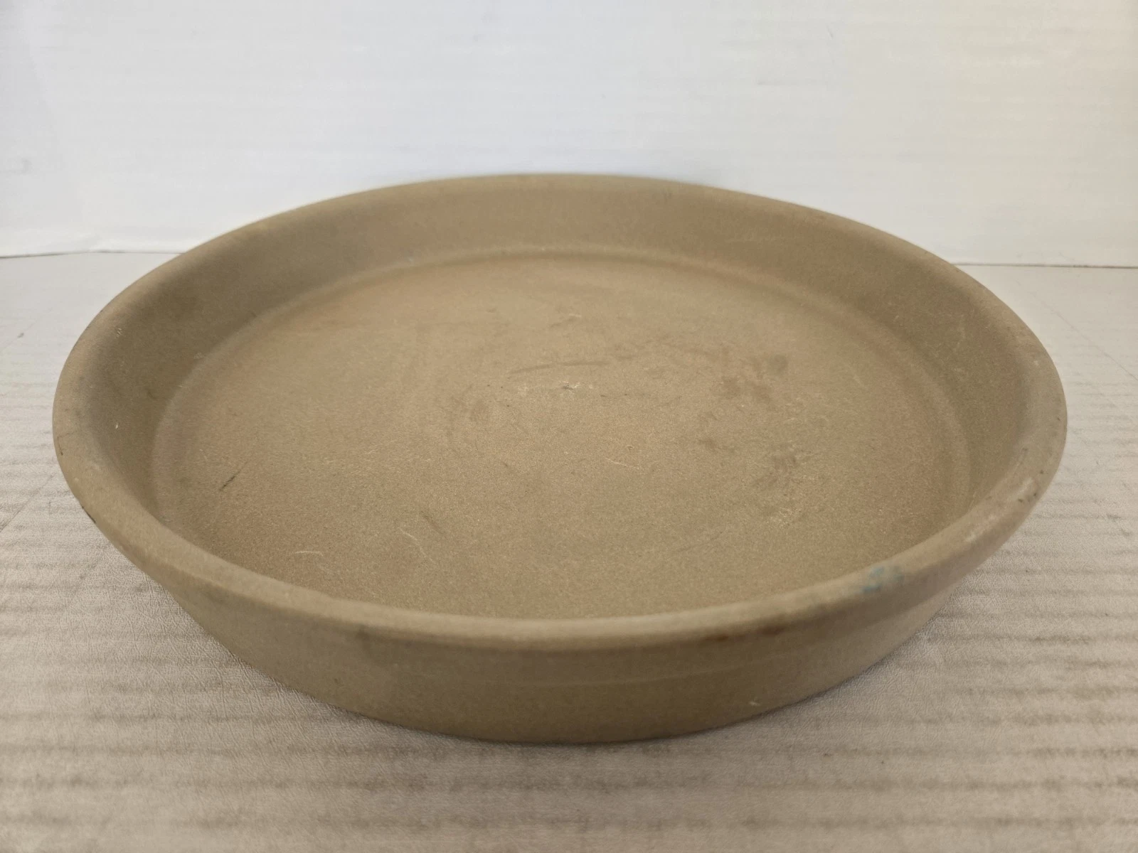 Pampered Chef Deep Dish Stone 11.5" Baker Pizza Pie Pan Stoneware FREE SHIPPING