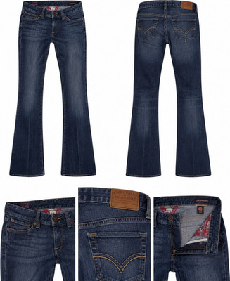 Vintage Y2K 90s Woman's Lucky Brand Gene Montesano Lola Boot Jeans Size 2/26