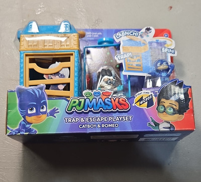 Just Play PJ Masks Trap & Escape Playset w/ Catboy & Romeo Figures Boxed