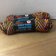 Coats Clarks Red Heart Knitting Worsted 100 Virgin Wool 950 Maxicana