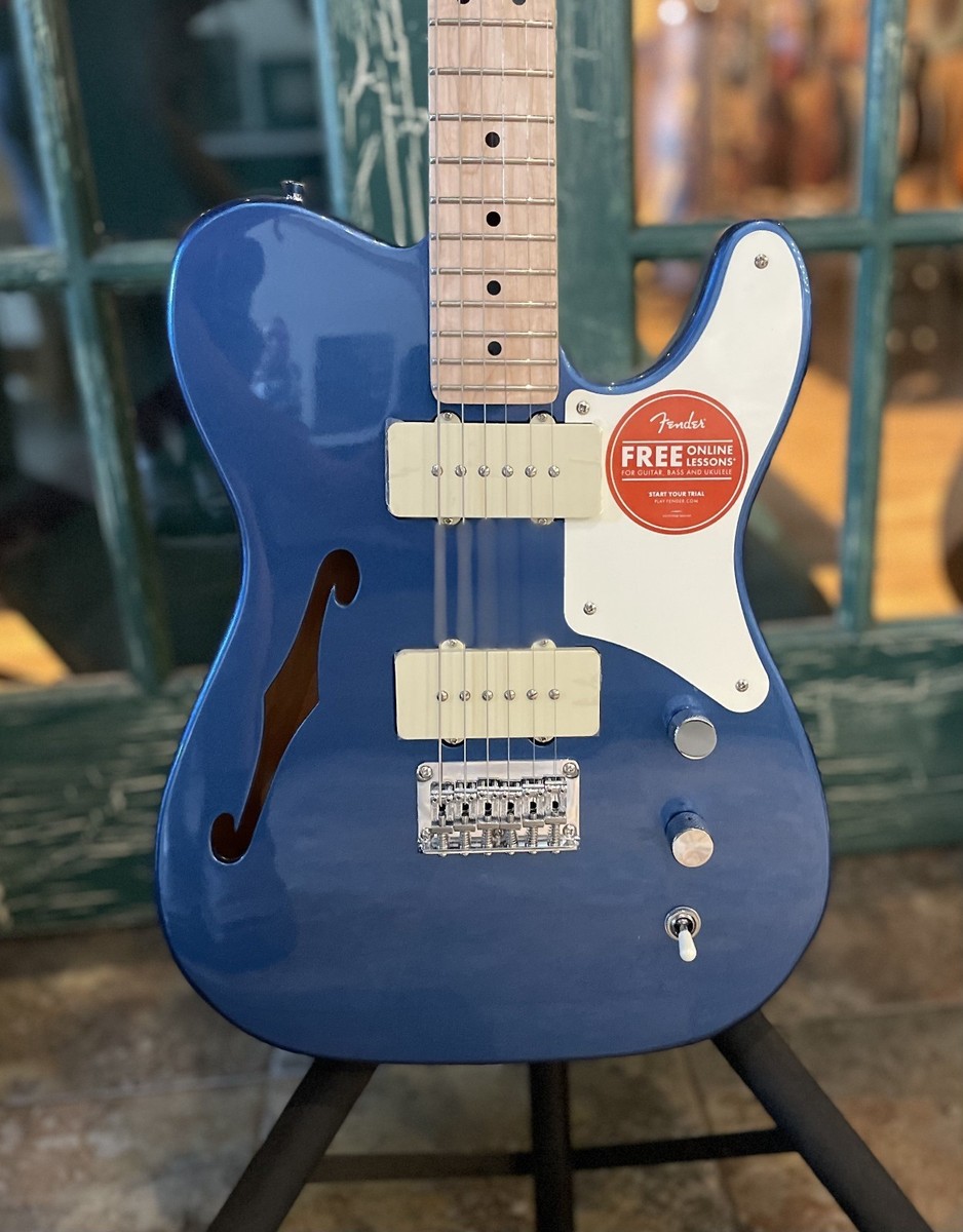 Squier Paranormal Cabronita Tele Thinline MN Lake Placid Blue