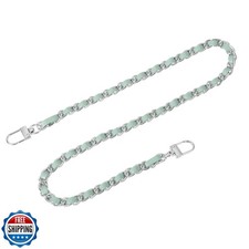 uxcell Purse Chain Strap, 24" Leather Iron Flat Chain Strap Handbag Chains Pu