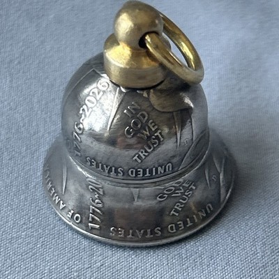 Handmade Bell made from 2026 Half Dollar Coins Celebrate The Nation s 250th!