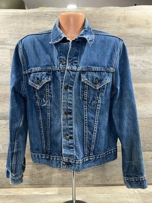 Vintage 1960s 70s Levi's Type III Denim Jacket Size 46 70505-0217
