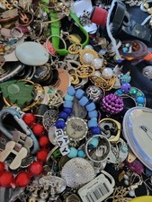 3 Lbs Pounds Craft Art Junk Unsorted Huge Lot Jewelry Vintage Now Treasure Fun