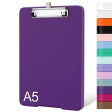 Piasoenc Small Clipboard with Storage, A5 Organization Box with Pen Holder, P...