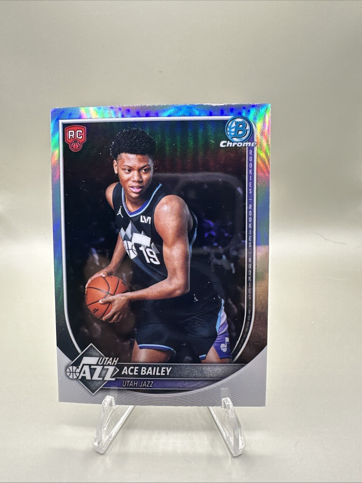2025-26 Bowman - Chrome Rookie Red Rc Logo Refractor Ace Bailey  #BRR-5 (RC)