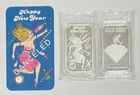 SAMPLE CMG Mint Happy New Year Canceled 1 Oz .999 Silver Art Bar W COA 1/1