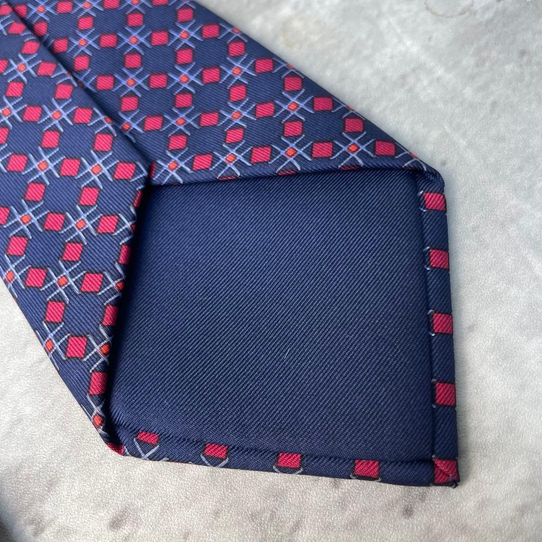 Excellent condition HERMES square dot pattern che… - image 7