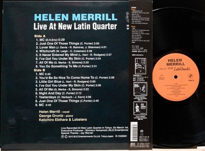 洋楽 HELEN MERRILL Live At New Latin Quart HELEN MERRILL 